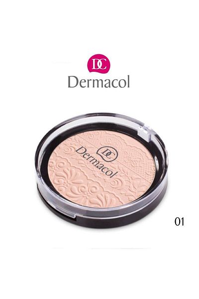 Dermacol DUO Blusher - مسحوق مزدوج، حريري مطفي، أحمر خدود مخملي طبيعي ناعم يدوم طويلاً - رقم 1