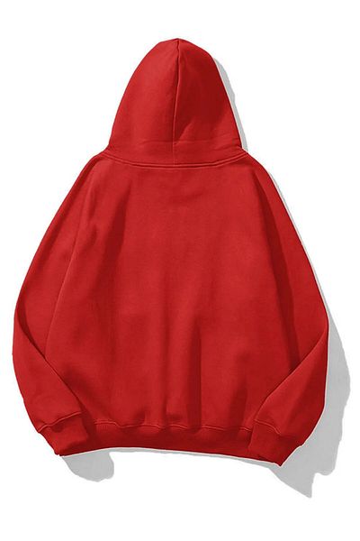 Boi Thick Winter Unisex Cotton Sweatshirt - Black White Beige Red Purple Gray Basic Hoodie