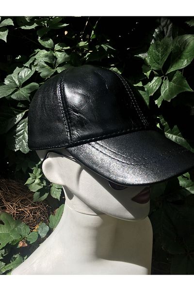 BY SCK Бейзболна шапка - 100% кожа, унисекс