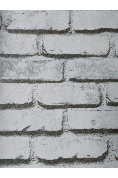 KMS HOME 3 Boyutlu Hava Alabilen Silinebilir Kabartmalı Taş Desen Duvar Kağıd...