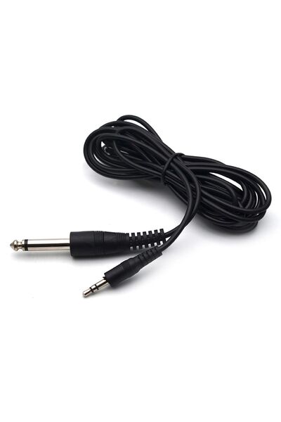 BK Teknoloji 3.5 Mm Trs Stereo Erkek - 1/4 (6.35 Mm) Ts Mono Erkek Ses Kablosu - 5 Metre