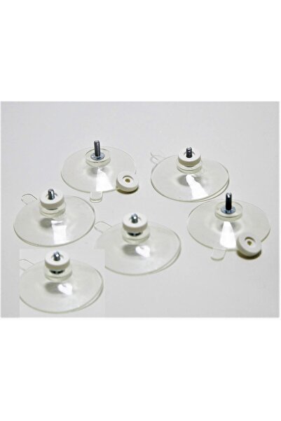 Uydas Vidalı Vakum Vantuz Seti 6'lı Kedi Cam Yatagı Vantuzu