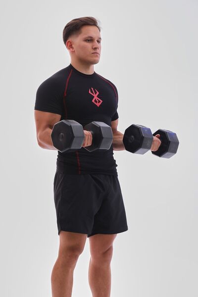 YHM Anime Berserk Compression Tişört Fit Spor Siyah