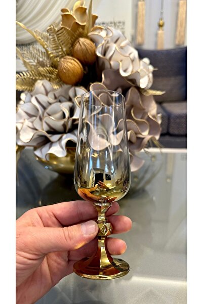 Bohemia Kristal Gold Kahve Yanı Su Bardağı 180cc
