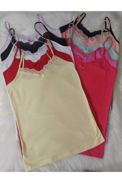 ek bykuzeylingerie Дантелена долна тениска с V-образно деколте и презрамки - 10 части