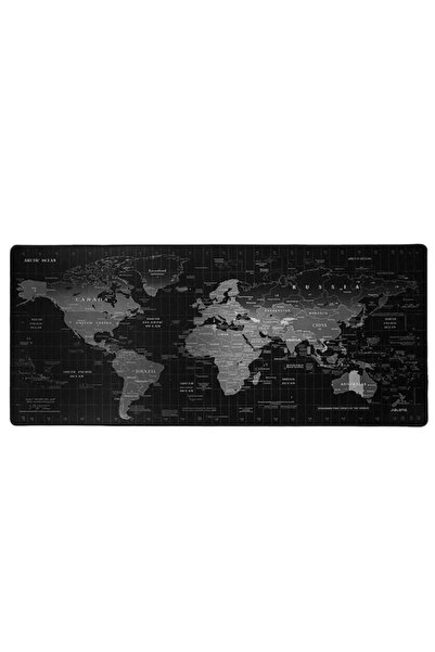 BASTORE Dünya Atlası XL Büyük Boy Oyuncu Mouse Pad Kaydırmaz Taban 90X30 Cm
