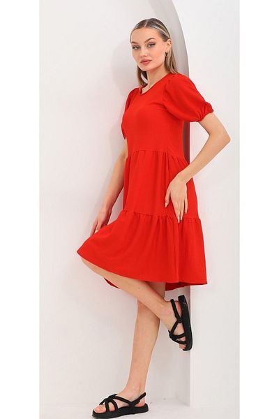 DEVRİMAY TEKSTİL Rochie de damă cu mâneci cu balon