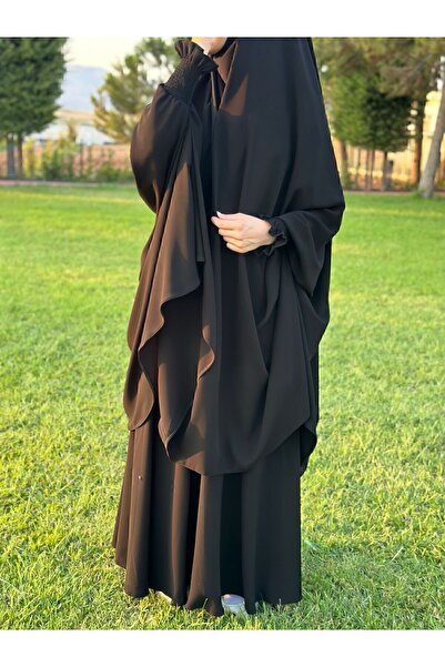 NAKŞİDİL Headed Afghan suit with needle veil MEDINA SILK