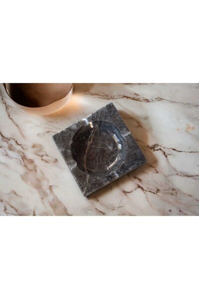 Concept ONYX by CEHRELI Natural Stone Square Marble Ashtray Gift Decorative Object