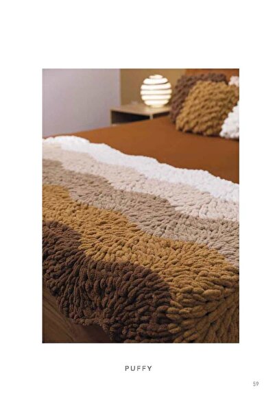 Alize 5 τμχ Μαύρο Puffy 1060 Χειροποίητο Πλεκτό Χωρίς Κροσέ και Καρφίτσα