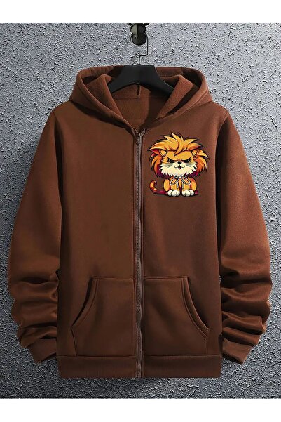 MODAVİBE Unisex Oversize φούτερ με κουκούλα - Άνετη εφαρμογή, εμπριμέ, με φερ...