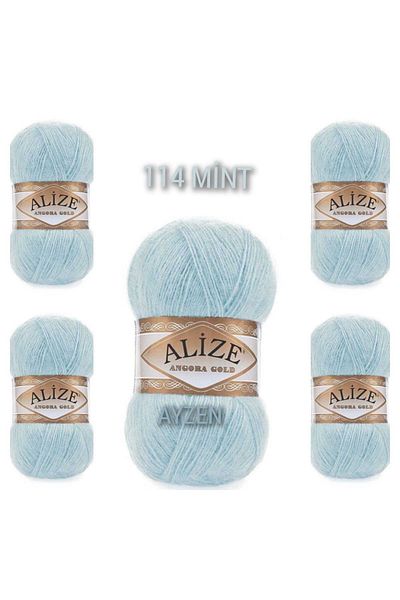Alize Ayzen Home Angora Χειροποίητο Πλεκτό Σχοινί 5 Συσκευασία