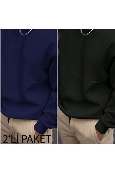 MODAVİBE Pachet de 2 hanorace oversize confortabile pentru bărbați și femei -...