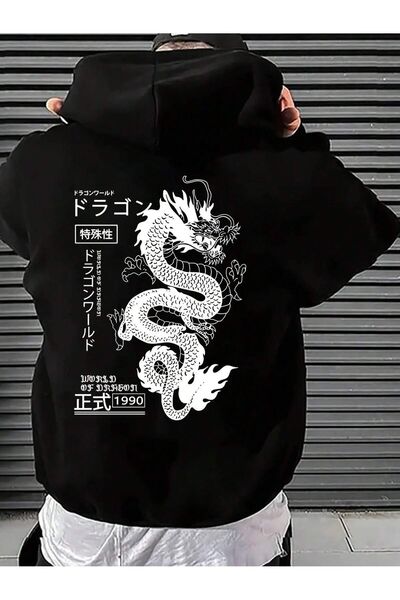 MODAVİBE Bărbați, unisex, mărime mare, potrivire confortabilă - hanorac impri...