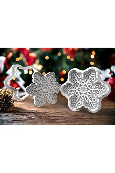 Rapithwin قالب كوكي ندفة الثلج المخصص (2 قطعة)