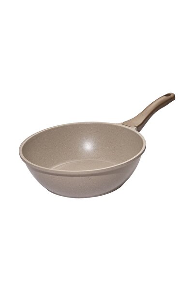 ThermoAD Granit Döküm 28 cm Wok Tava/ Vizon