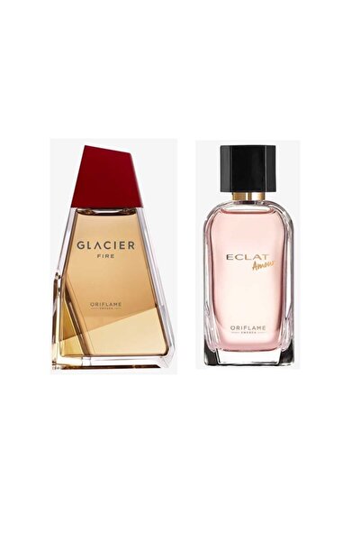 Oriflame Sevgili Çiftlere Özel 2'li Kadın Erkek Parfüm Seti-eclat Amour Kadınedt&glacier Fire Erkek Edt