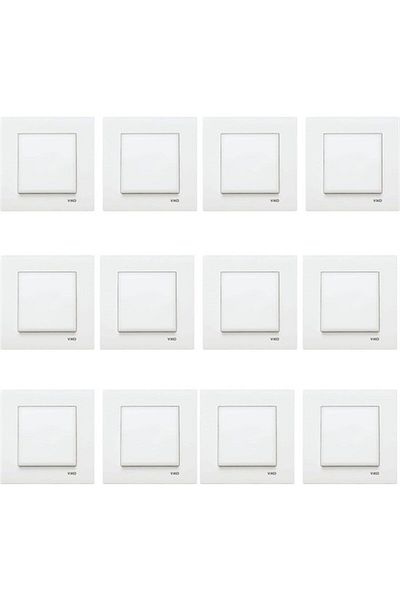VİKO White 12 Pieces Karre Key Framed Universality