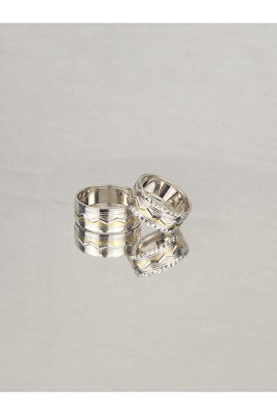 Gri Gümüş Duygusal Sevgi Çemberi 925 Ayar Gümüş Alyans, Nişan Ve Söz Yüzüğü