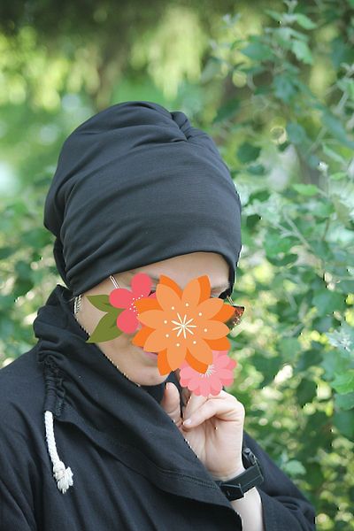 NpyBone Tekstil Black Bonnet with Inner Padding and Folded Front