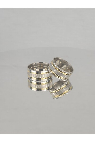 Gri Gümüş Estetik Aşk Çemberi 925 Ayar Gümüş Alyans, Nişan Ve Söz Yüzüğü