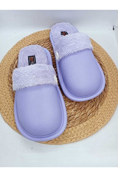AkınalBella Papuci de casă lavabili liliac pentru femei