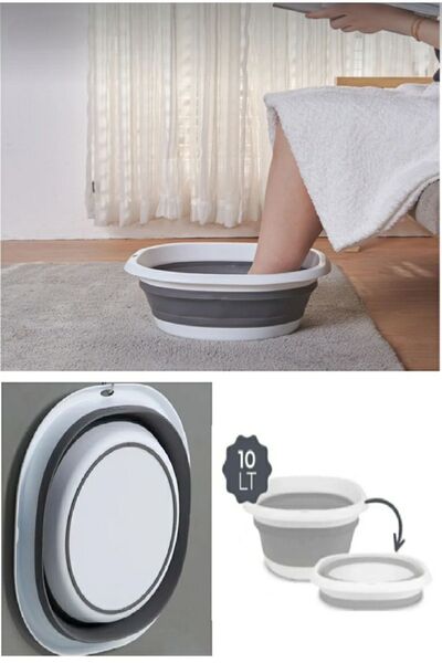 Genel Markalar 10 LİTRE Katlanır Badya Leğen Akordiyon Katlanabilir Badya