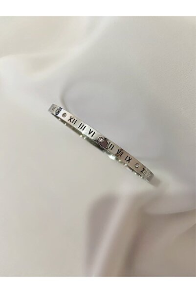 Genel Markalar Çelik Roma Rakamlı Gümüş Renk Kelepçe