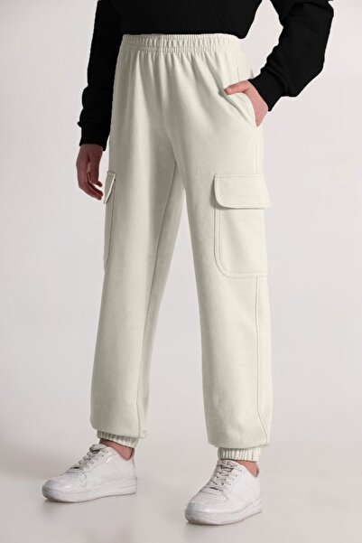 DMB BOYS & GIRLS Ελαστική φούτερ για κορίτσια 9-14 ετών με τσέπες Cargo