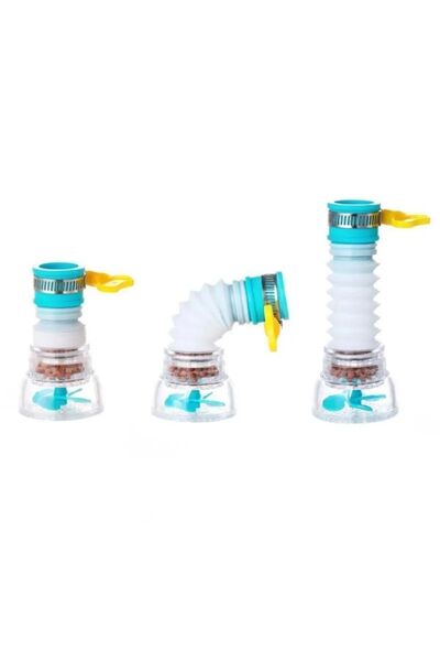 Genel Markalar Pervaneli Musluk Ucu Su Tasarruflu Döner Başlıklı 360 Musluk Filtresi Oynar Başlık