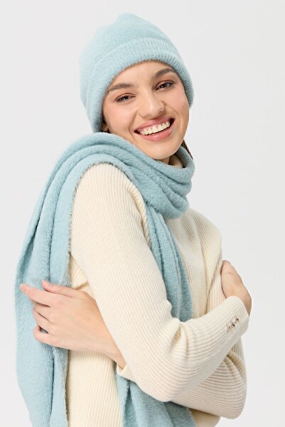 Desen Triko Women's Knitwear Aphrodite Beret Mint