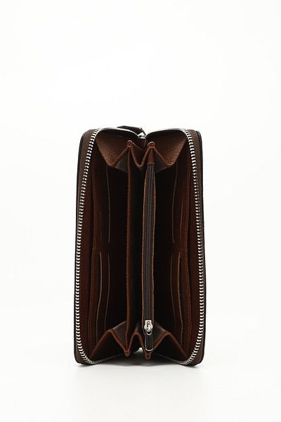 GÖNDERİ(R) KAHVEYE TABA Gön Genuine Leather Women's Wallet 06907
