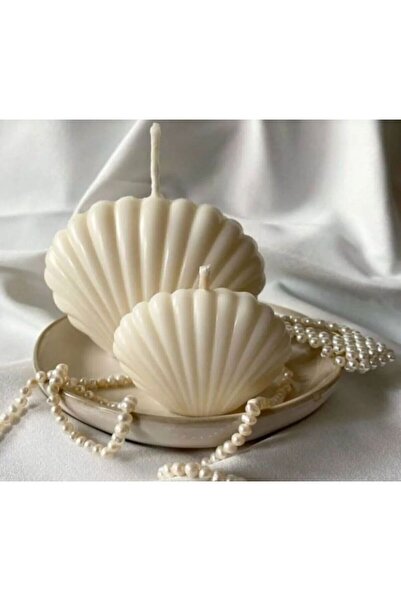 ESHOMEDESIGN Istiridye Mum Büyük Ve Küçük Set