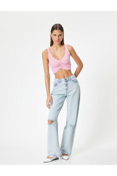 Koton Women's Crop Bustier Athlete