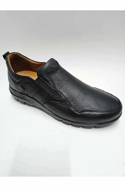 Dr.Flexer Dr Flexer Genuine Leather - Orthopedic Black Men's Shoes, Laceless