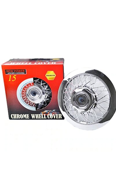 VEMAKS 15" KROM TELLİ JANT KAPAĞI 15 JANT 4 ADET