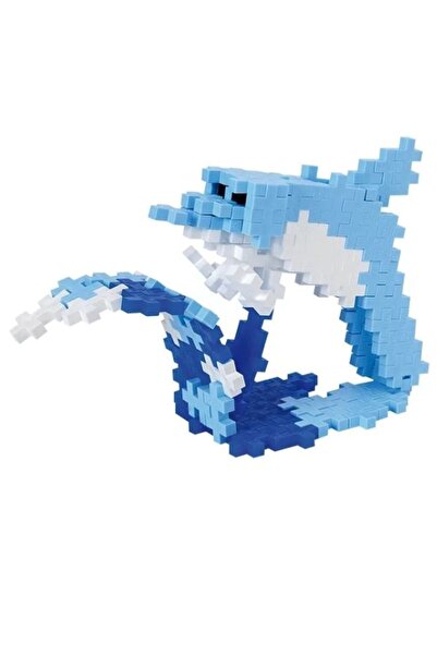 TOYFEST Plus - Plus Minecraft Temalı Silindir Kutuda Dolphin - Yunus Lego Yapı Oyuncağı ( 100 Parça ) 4113