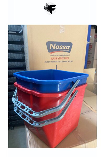 Genel Markalar 25 lt Kırmızı - Mavi 2'li Set Temizlik Arabası Yedek Kovası