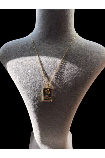 Novachic The Sun Gold Tarot - Steel Necklace