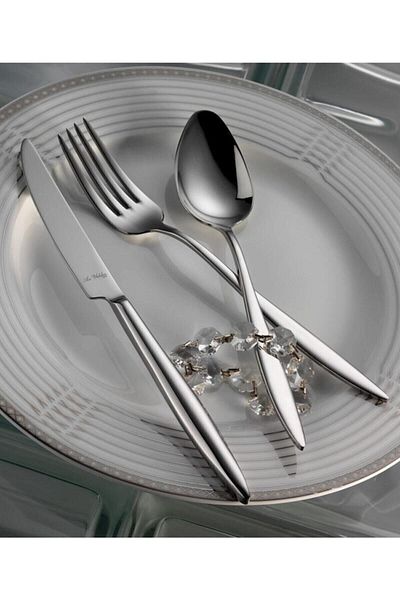 Aryıldız Elegant Fork Spoon Knife Set for 12 People - 84 Pieces