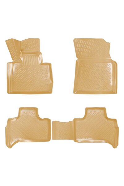 Rizline Bmw X5 2005 Araca Özel Tasarım 3D Havuzlu Bej Paspas