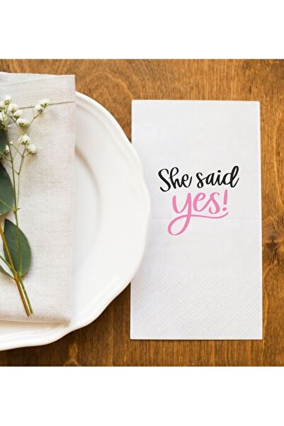 Hediyenza She Said Yes منديل عرض العازبة 006 20 قطعة