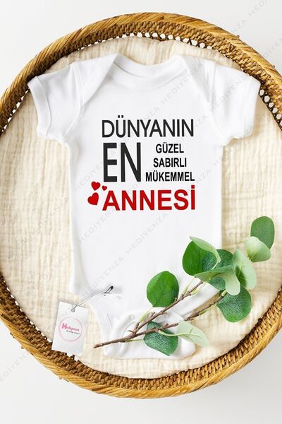 Hediyenza Mother of the World Printed Half Sleeve Baby Bodysuit & Bodysuit