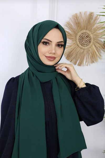 FRESCO SCARFS Hijab Hijab Medina Silk Shawl*σμαραγδί