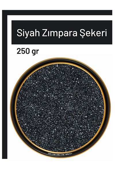 TOS The Organic Spices 250 g Black Sanding Sugar - Black Sanding Sugar