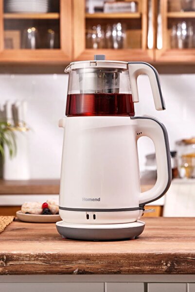 HOMEND Royaltea 1745h Çay Makinesi Krem