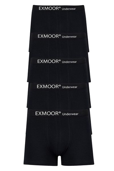 EXMOOR 4 Pack Μαύρα Ανδρικά Μπόξερ Βαμβακερά Εξαιρετικά Άνετα Ανδρικά Μπόξερ