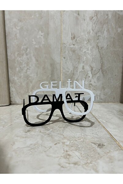 KURT3D Eğlenceli Yeni Gelin Damat Gözlüğü