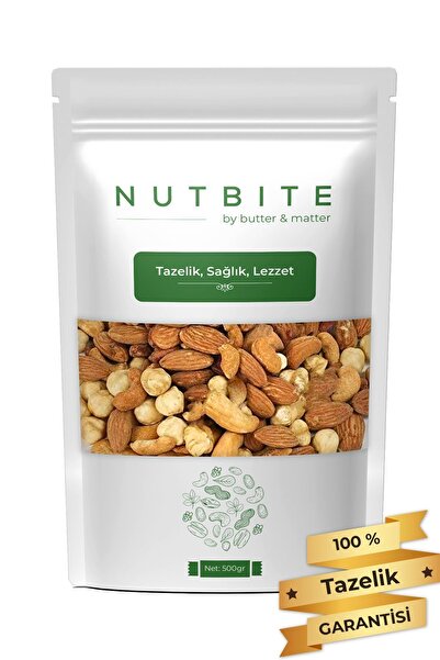 NUTBITE Deluxe Karışık 500 gr - Kavrulmuş Kabuksuz Karışık Kuruyemiş - Taptaz...