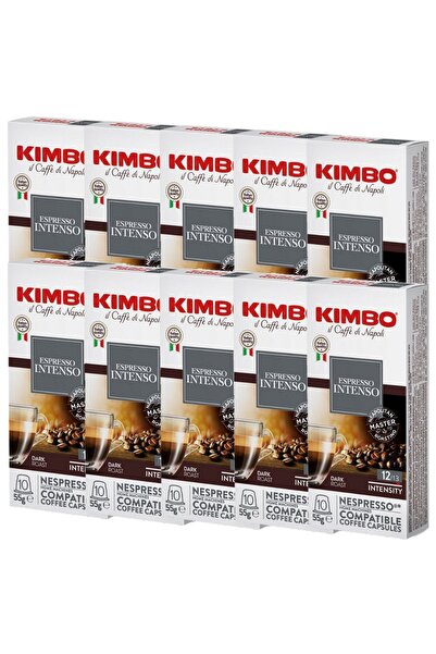 Kimbo Intenso Nespresso Uyumlu Kapsül Kahve (10’lu Kutuda) (10 Kutu)